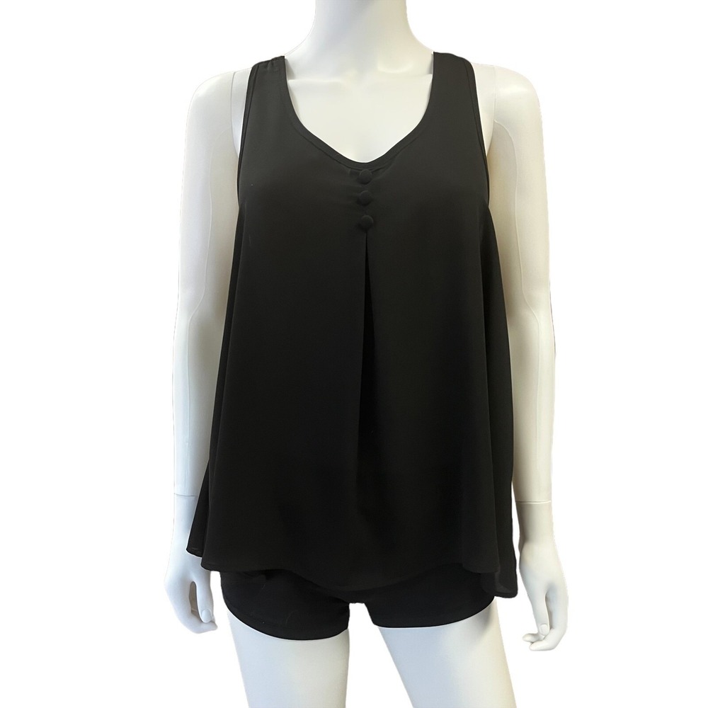 Mezzanine Statement Bow Back Sleeveless Top Romantic Soft Glam Witchy Womens M